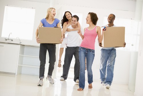 Removal van for a local move in Streatham street setting