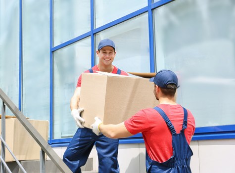 Household furniture being loaded for a Streatham removal service
