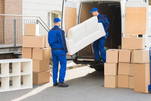 Removal van loading for a local Streatham relocation
