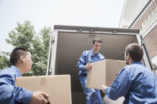 Commercial removal team planning a business move in Streatham
