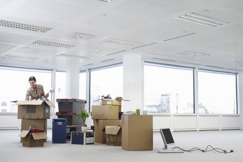 Household items being loaded into a removal van for a Streatham move