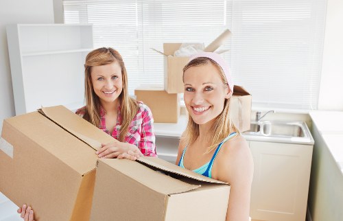 Checklist and preparation scene for a house removal day