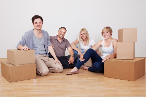 Streatham removals vehicle loaded for a local move