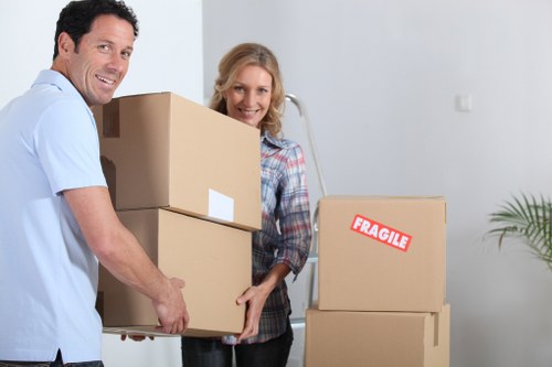 Careful handling of household items during a Streatham move