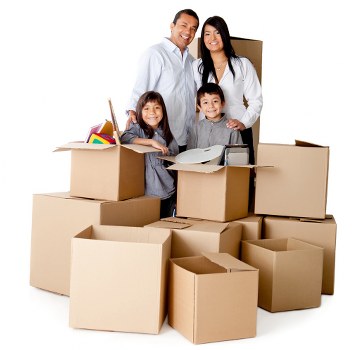 Unpacking boxes and organising a new home in Streatham